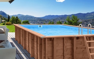 piscine hors-sol bois rectangulaire